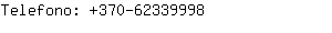 Telefono: 370-6233....