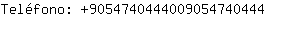 Telfono: 905474044400905474....