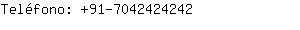 Teléfono: 91-704242....