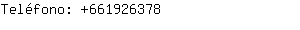 Teléfono: 66192....