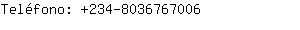 Teléfono: 234-803676....