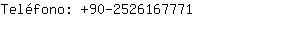Teléfono: 90-252616....