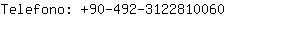 Telefono: 90-492-312281....