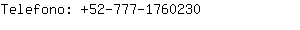 Telefono: 52-777-176....