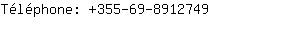 Téléphone: 355-69-891....