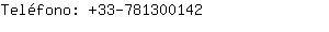 Teléfono: 33-78130....