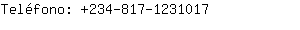 Telfono: 234-817-123....