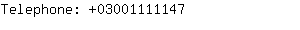 Telephone: 0300111....