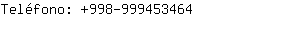 Teléfono: 998-99945....