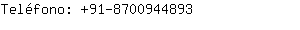 Teléfono: 91-870094....