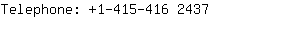 Telephone: 1-415-416 ....