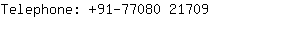 Telephone: 91-77080 2....