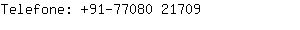 Telefone: 91-77080 2....