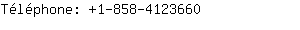 Tlphone: 1-858-412....