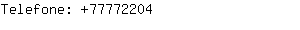 Telefone: 7777....