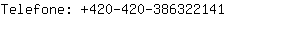 Telefone: 420-420-38632....