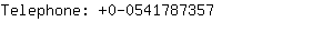Telephone: 0-054178....