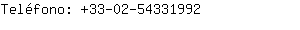 Teléfono: 33-02-5433....