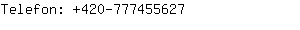 Telefon: 420-77745....