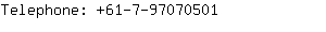 Telephone: 61-7-9707....