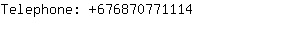 Telephone: 67687077....