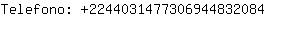 Telefono: 224403147730694483....