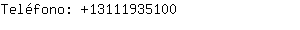 Teléfono: 1311193....