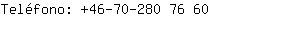 Teléfono: 46-70-280 7....
