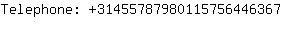 Telephone: 3145578798011575644....