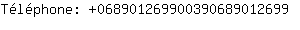 Tlphone: 06890126990039068901....