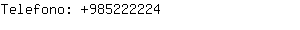 Telefono: 98522....