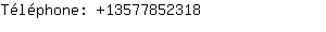 Téléphone: 1357785....