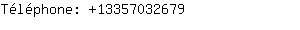 Téléphone: 1335703....