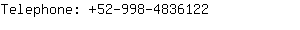 Telephone: 52-998-483....
