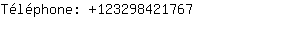 Téléphone: 12329842....