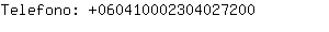 Telefono: 06041000230402....