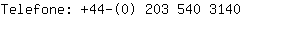 Telefone: 44-(0) 203 540 ....