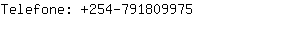 Telefone: 254-79180....