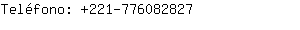 Teléfono: 221-77608....