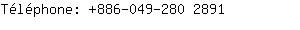 Tlphone: 886-049-280 ....