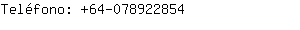 Teléfono: 64-07892....