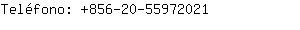 Telfono: 856-20-5597....