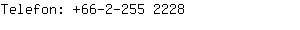 Telefon: 66-2-255 ....