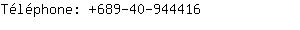 Tlphone: 689-40-94....