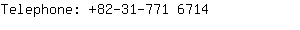 Telephone: 82-31-771 ....