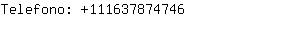 Telefono: 11163787....