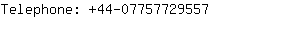 Telephone: 44-0775772....