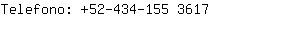 Telefono: 52-434-155 ....