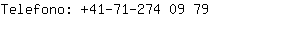 Telefono: 41-71-274 0....