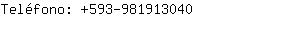 Teléfono: 593-98191....